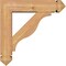 Ekena Millwork Funston Arts and Crafts Smooth Bracket w/ Offset Brace, Western Red Cedar, 5 1/2"W x 20"D x 20"H BKT0604X20X20FST03SWR - alternate 3
